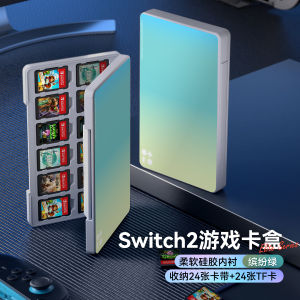 BijiBitex Switch Game Card Storage Box Large Capacity Transparent Protection Case Second Generation Accessories for Nintendo NS2
