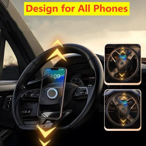 JBMBHC ที่วางโทรศัพท์ในรถอเนกประสงค์แบบไม่มีแรงโน้มถ่วง Ma-Gnetic G-P-S โทรศัพท์มือถือใช้กับโทรศัพท์ทุกรุ่นได้ลายรถ