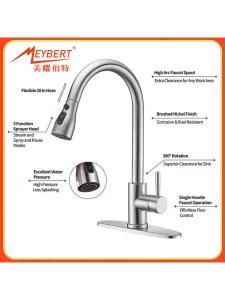 MOLORE | Export Quality Hot and Cold Rotatable 304 Stainless Steel Kitchen Sink Faucet
