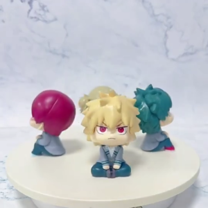 1Pcs 10cm Anime My Hero Academia Figure Q Version Sitting Position Todoroki Shoto Bakugou Katsuki Mi
