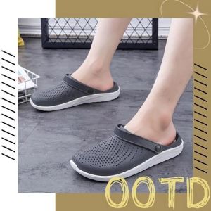 NDDshop รองเท้าแตะแฟชั่น พื้นนิ่ม กันลื่น สีพื้นใส่แมทช์ลูกค้า รูระบายอากาศ เรียบๆ ยางไม่แต่งลวดลาย ชอบสีไหนจิ้มเลยน้าาา