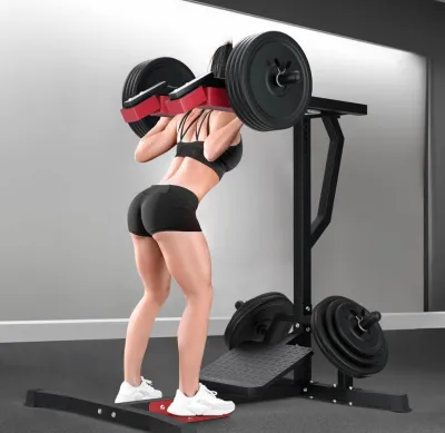 Leverage Squat Calf Raise Machine Lower Body Training Hack Squat Machine and Leg Press Machine Weight Training Home Workout Equipment