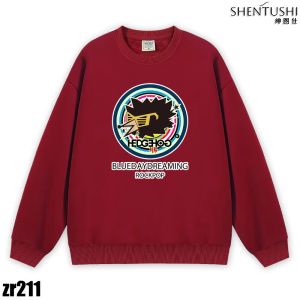 Hedgehog Band Couple Clothes Autumn Winter New Style Fleece Casual round Neck Sweatshirt Warm Outerwear for Men And Women