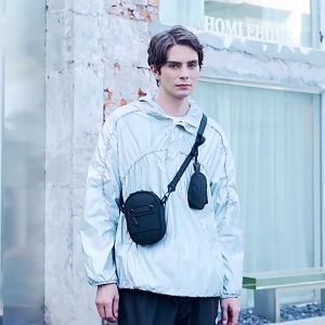 Trendy Men Nylon Crossbody Sling Bag Messenger Bag Small Korean Korea Style