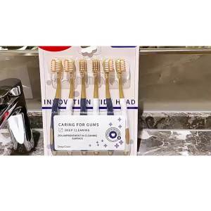 Combo 6 bàn chải đánh răng hàng nội địa Trung lông mềm chải siêu êm làm sạch sâu đánh sạch mảng bám LAZYL