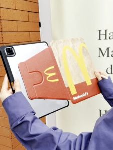 【Bestselling Product】 rotation Case for 2023 Air 5/4 10.9 Case Pro 11 12.9 Mini 6 8.3in 2023 10.2 7/8/9th 2023 10th Generation with Pencil Slot Stand Cover French Fries