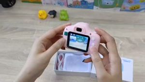 SJPACK การ์ตูนน่ารัก Full HD วิดีโอกล้องดิจิตอลกล้องมินิทันทีเด็กสนุกวันเกิดของขวัญกล้องกีฬาแบบพกพา