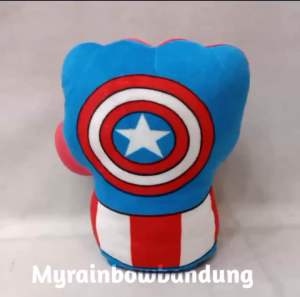 Myrainbow seulgi Boneka Gloves Superhero boxing avengers puppet sarung tinju kanan saja tidak ada kiri melatih tangan anak kekuatan motorik (05030093)