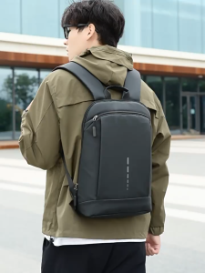 กระเป๋าเป้สะพายหลังจุมากใช้ได้ทุกเพศแฟชั่นทนต่อการสึกหรอกันน้ำสีทึบเดินทางเดินทางเรียบง่ายอเนกประสงค์หรูหรา