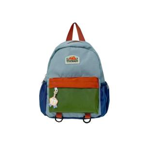 Childrens Bookbag Outdoors Backpack Kindergarten Girls Boys Large Medium Small Size Color Block Trendy School Bag