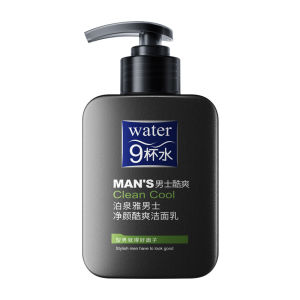Men Facial Cleansing Cool Facial Cleanser Facial Cleanser Deep Cleansing Pores Hydrating Moisturizing Gentle Oil Control