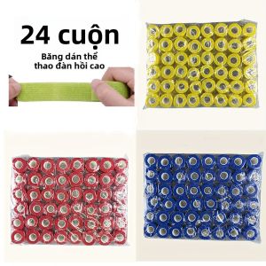 24 Cuộn Băng Thể Thao Không Dệt Tự Dính 24cm Dùng Cho Đầu Gối Ngón Tay Mắt Cá Chân Lòng Bàn Tay Vai - Băng Thun Co Giãn Có Thể Điều Chỉnh