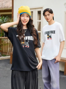 SANFU | Summer New Print Retro Crewneck Loose T-shirt