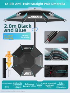 JIAZHIDIAO | Sunproof And Waterproof Folding Fishing Umbrella