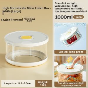 Microwave Safe Borosilicate Glass Bento Box