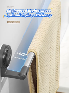 Ecoco Towel Holder Suction Cup Towel Bar Bathroom Hanging Organizer Firmly Adhesion Easy Install