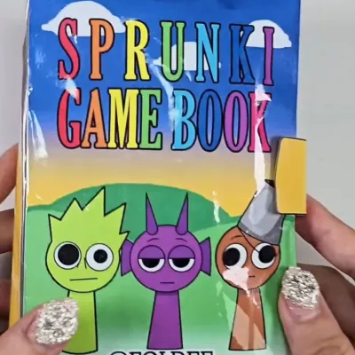 Sprunki Rhythm Box Handmade Toy Stress Relief Sticker Educational DIY Game Fun Creative DIY Paper Folding Cutting Book