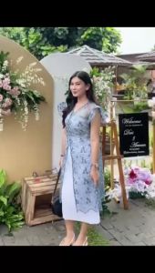 Outer Brokat Sapto Tunik Keondangan Outer Lebaran