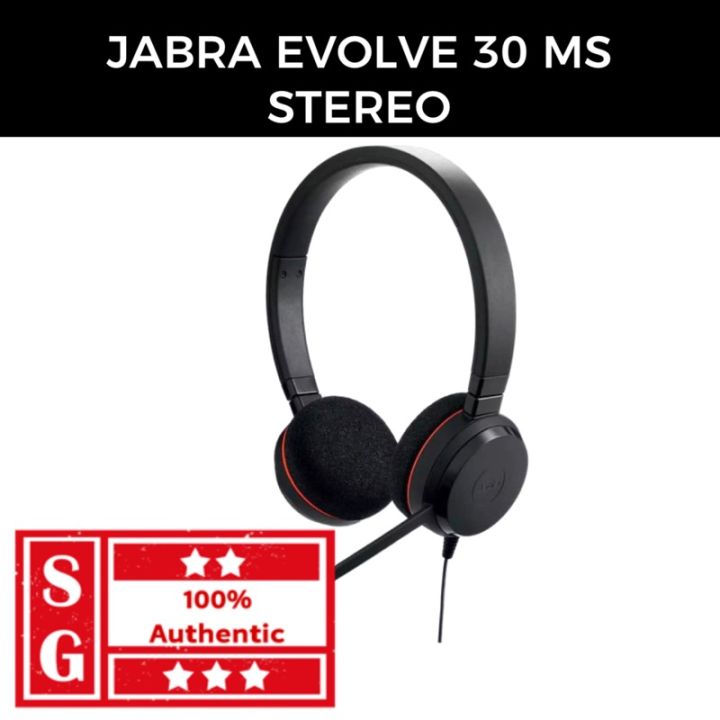 Local Warranty] Jabra Evolve 30 II MS Stereo Jabra Headset with