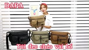 Túi Đeo Chéo Nam Size Lớn Vải Bố Canvas JILUO Thời Trang Trẻ Trung Chuẩn Chất Siêu Bền Tiện Dụng Thời Trang Hàn Quốc