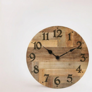 YYBAIO | Wood Pattern Quiet Creative Wall Clock