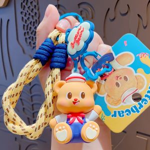 Abu & Mifa | Butter Bear Navigation Diary Keychain