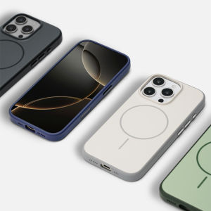 Luxury Matte Finish Magnetic Shockproof Phone Case For iPhone 17 16 Pro Max For MagSafe With Camera Button Soft TPU Edge+Hard Back Cover For iPhone 17 Air Skin-friendly Military Protection Casing