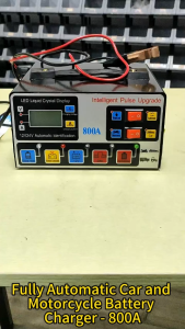 Car Battery Charger 800A Fast Charger Automatic Heavy Duty Intelligent Pulse Repair 12V 24V New