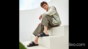 รองเท้าแตะผู้ชาย รองเท้าแตะแบบสวม เพื่อสุขภาพ Aerosoft (แอโร่ซอฟ) MX4099