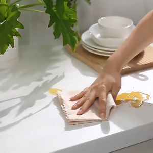 25X25CM Loofah Dishwashing Cloth  Non Stick Oil Dishcloth Loofah Rag Absorbent Microfiber Cleaning Cloth Kitchen Dish Washing Towel Oil Removal