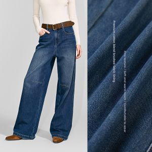 BEIQIANI | Water Washed Loose Fleece-Lined Women Jeans