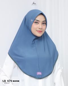 ARRAFI Hijab Instan AR 879 Wanita Dewasa Muslim Stella Premium Polos Pet Antem √ Armyna Hijab ||