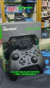 Gamepad Wireless 2.4Ghz dengan Macro ATLAS GPW707 & Aksesoris Gaming Nemesis