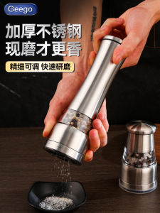 เครื่องบดพริกและเกลือ ฝาปิดแบบหมุนได้ ฝาปิดแบบหมุนได้ วัสดุเซรามิก ขนาดเล็ก สำหรับบ้าน สไตล์ยุโรป เครื่องปรุงรสพร้อมฝาปิด