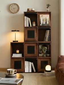 DONGMU | Freely Combinable Solid Wood Bookcase Vintage Style