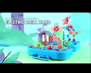 #Readystock 461pcs Building Blocks Children Electric Drill Toy Set Screw Puzzle Kids Toy Toolbox Mainan Pemutar Skru