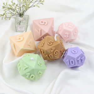 Dice Silicone Candle Mold DIY Multi-Sided Dice Plaster Candle Making Tool Home Décor Gift Handmade Artwork
