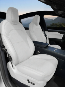 GUIPAI | Tesla Compatible Model Y Model 3 Breathable White Auto Seat Cushion