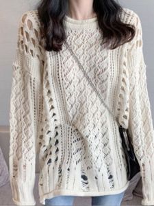 Autumn Lace Knit Blouse