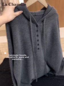 La Chapelle | Hooded Loose Fit Layering Long Sleeve Women Pullover Sweater
