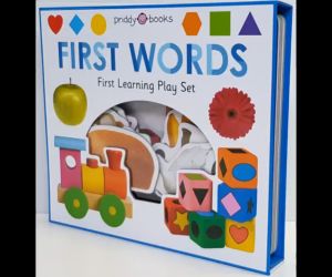 First Learning Play Sets First Words board book เหมาะสำหรับ 1+ กระดาษแข็งหนาทุกหน้า (Puzzle)