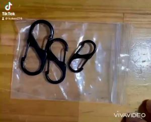 SET 3 CÁI. MÓC TREO ĐỒ KIỂU CHỮ S BẰNG HỢP KIM KẼM CÓ 2 ĐẦU MÓC ĐA DỤNG - TH1131