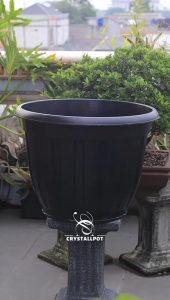 POT BUNGA TANAMAN GLORY 70 HITAM KUPING BAHAN TEBAL - GLORY 70 HITAM JUMBO