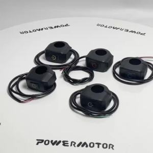 Đa Năng 12V LED Xe Máy Công Tắc Tự Khóa Tay Cầm Gắn Nút Chống Nước Motocross Phụ Kiện Cho Hố Bụi Bẩn Xe Đạp KG-068