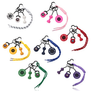 3DMini Dumbbell Fitness Kettle Keychain for Women Men Fashion Bag Pendant Fitness Enthusiast Athlete Bag Car Key Decoration Gift