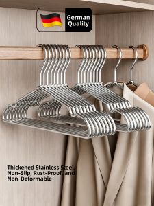 MINGZHI | Heavy Duty No-Slip Non-Mark Luxury Wet & Dry Clothes Hanger