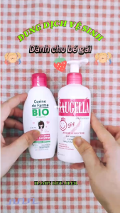 Dung dịch vệ sinh Saugella Girl và dung dịch vệ sinh Corine de Farme cho bé gái