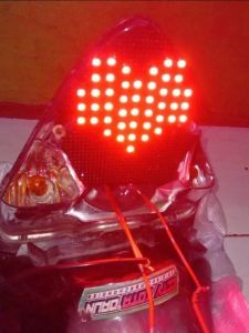 stoplamp runninf satria fu karbu