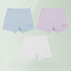 MiiOW | Girls Safety Pants Child Anti-Light Underwear Pure Cotton Boxer Briefs Summer Thin Baby Base Layer Boxer Shorts Antibacterial