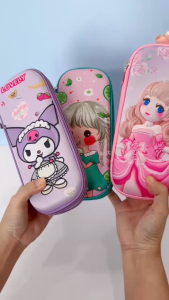 Bóp đựng bút 3D Dễ Thương 2 Tầng (được chọn mẫu) dành cho học sinh